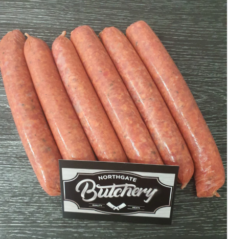 SWEET CHILLI MANGO BEEF SAUSAGES